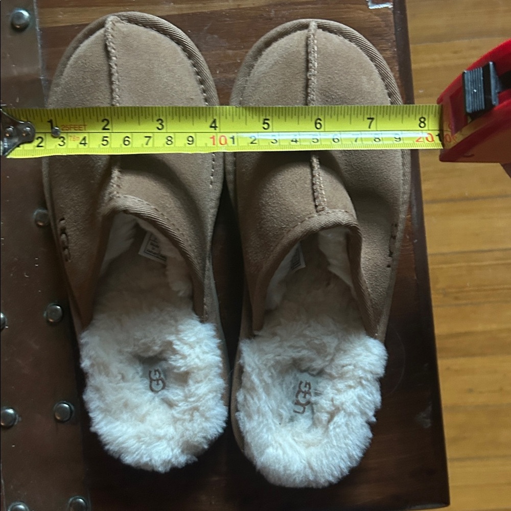 UGG Tan Suede Slip-On Slippers - Picture 7 of 7